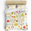 Thanksgiving Autumn Pumpkin Leaves 3pcs Bedding Set For Bedroom Double Bed Home Textile Duvet Cover Quilt Cover Pillowcase
