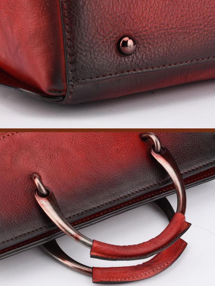 Женская сумка Johnature из натуральной кожи в стиле ретро — фото 10