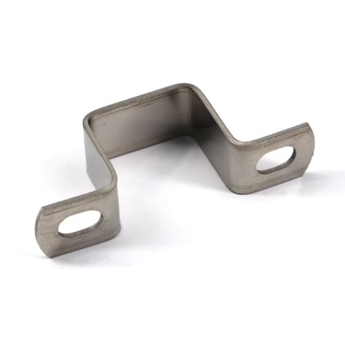 (10pcs) 25x25mm Square Pipe Clamps, 304 Stainless Steel U-Shaped Strut Connector Brackets, Tube Buckles, Hose Clamps, Cable Clamps