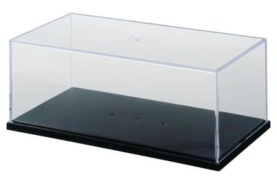 Wave Display T-Case Basic Schwarz Kompatibel mit Automodellen Kunststoff B227 x T118 x H83mm Vitrine (M) 1/24 (Innenmaße) TC-267