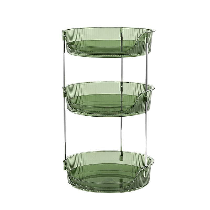 Organizator Cosmetic Rotativ Elegant cu Spațiu Amplu de Depozitare pentru Rujuri, Parfumuri și Produse de Îngrijire a Pielii