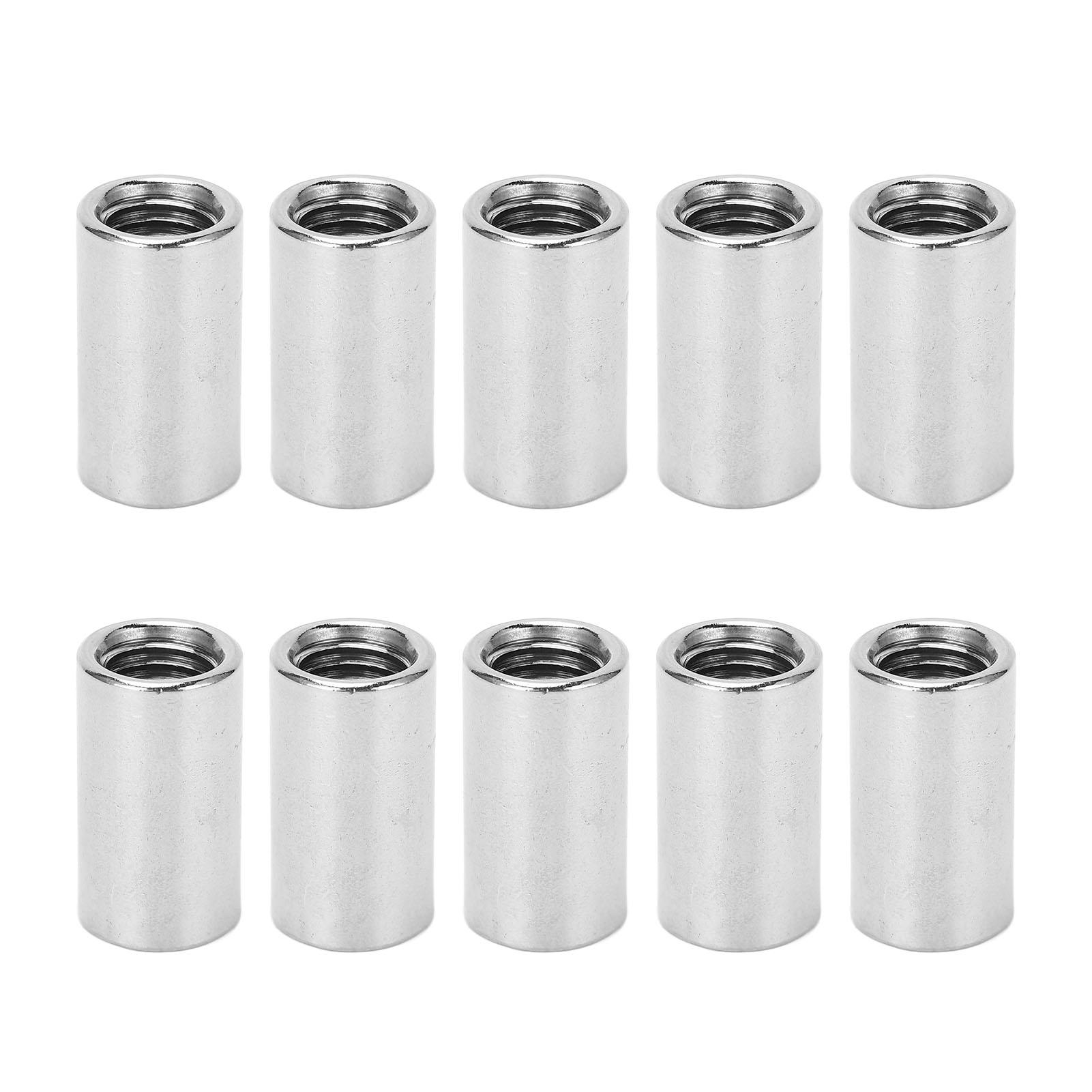 

10 шт. Круглая соединительная гайка из нержавеющей стали, внутренняя резьба M10, комплект гаек-соединителей для обслуживания