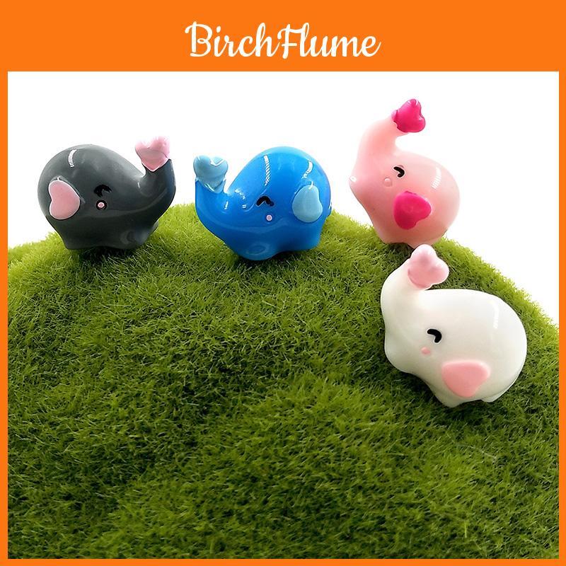 Resin Elephant Mini Diy Figures Garden Ornament Home Micro Craft Decoration