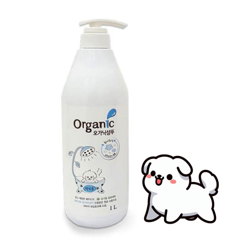 

Organic Puppy Whitening Shampoo 1000ml for all dogs with white hair