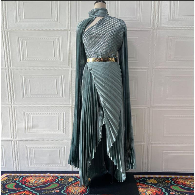 Im Sommer Europa und die Vereinigten Staaten neues langes Schal-Temperament-Kleid Rockgürtel-Kleid