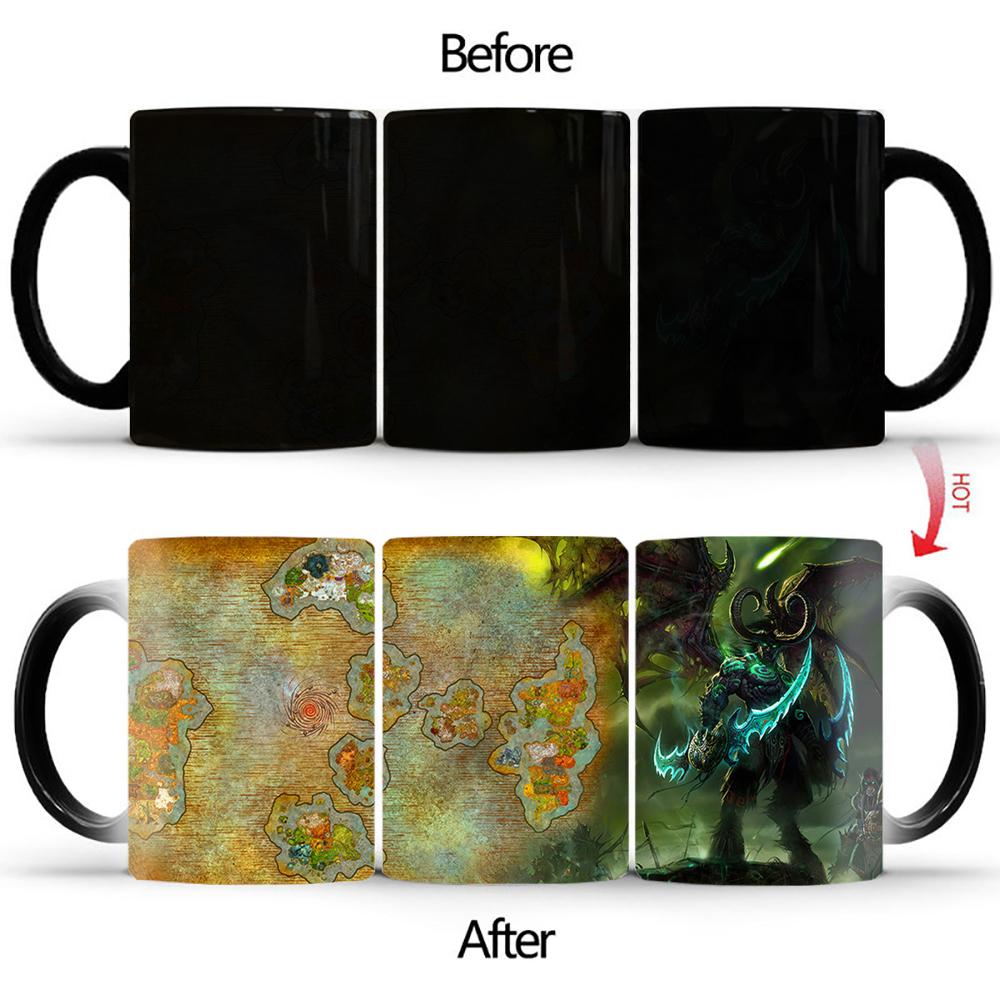 New Space Planet Heat Sensitive Mug BSKT-150 Anime Game Milk Tea Coffee Mug Changing Color Magic Mug Best Gift for Friends