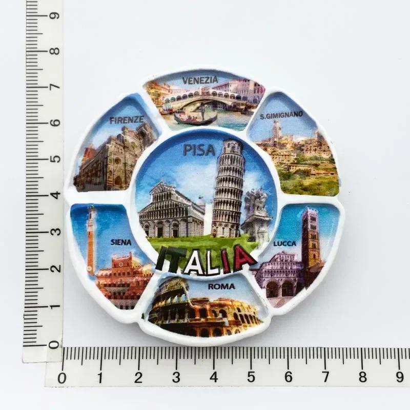Italy Milan Fridge Magnets Madrid Florence Toscana Sirmione Lecce Venezia Tourist Souvenirs Magnetic Refrigerator Stickers Gift