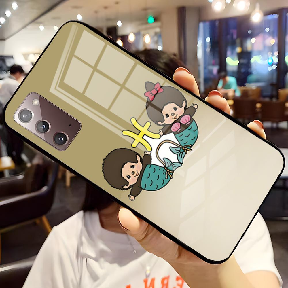Cartoon M-Monchhichis Phone Case For Samsung S25 Edge Ultra S23 S22 S21 S20 Ultra Plus S24 Fe A54 A53 A25 A16 A14 Glass Cover
