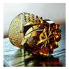 Japanese Black Warrior Armor Edo Kiriko Whisky Rock Glass Amber Crystals Whiskey Cup High-end Wine Glass Hand Cut Brandy Snifter