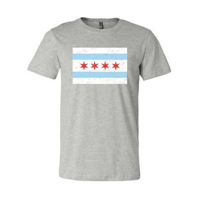 Chicago City Flag Distressed - Illinois, Hometown Pride T Shirt