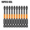 6pcs/10pcs Non-slip PH2 Magnetic Batch Head Drill Bit Screw Driver Hand  Power Hand Tools