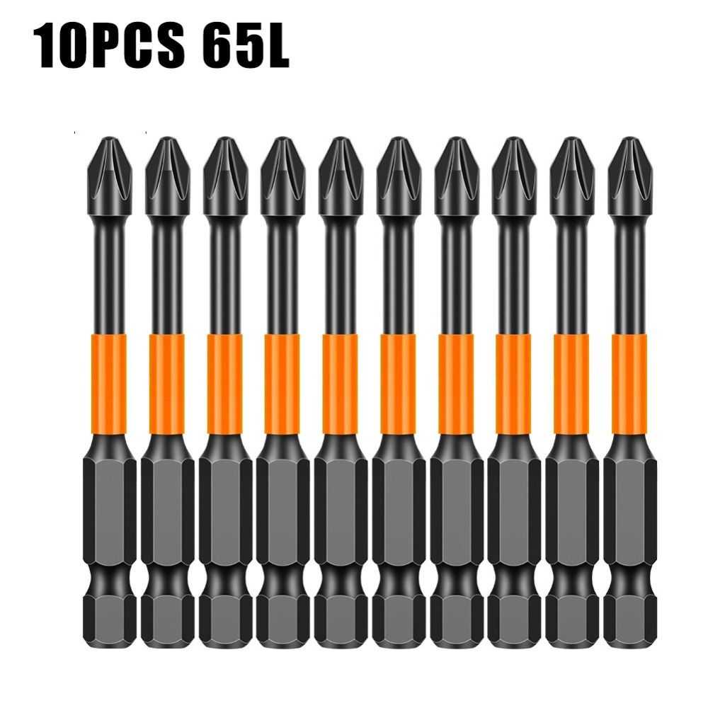6pcs/10pcs Non-slip PH2 Magnetic Batch Head Drill Bit Screw Driver Hand  Power Hand Tools