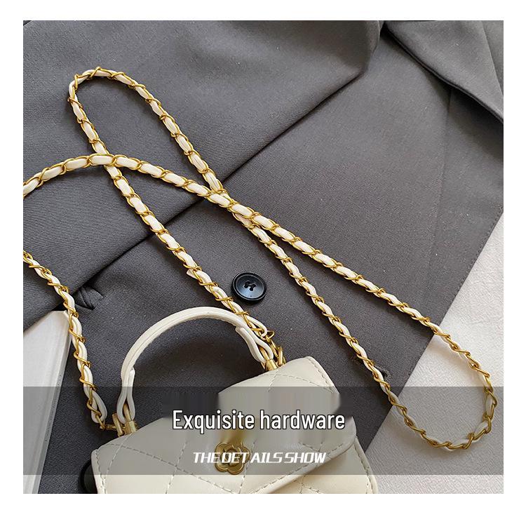 Cross-border Mini Square Kids' Handbag: Diamond Pattern, Embroidered, Versatile Crossbody and Coin Purse for Girls