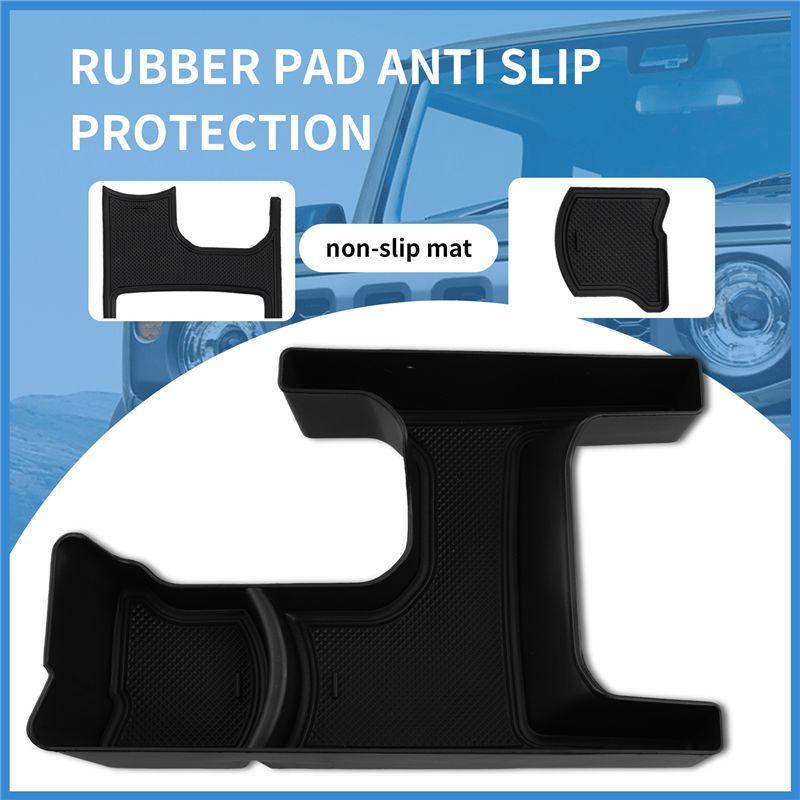 For Jimny JB64 JB74 Drink Holder Console Storage Tray Gear Shift Storage Box Organizer With Rubber Mat