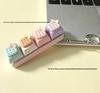 Cute Sticker DIY Button Squeeze Toy Keychain - Stress Relief Pendant