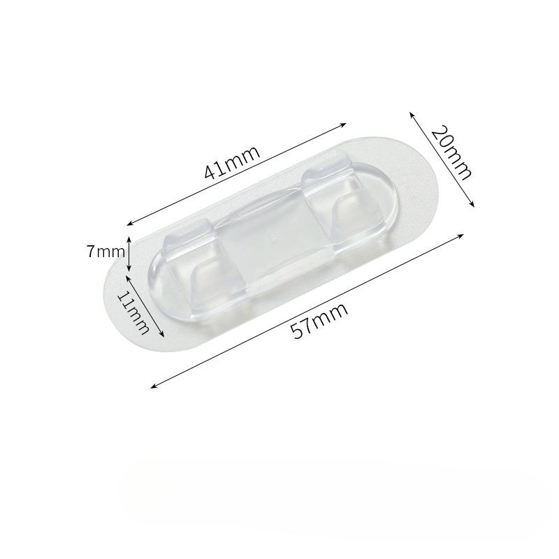 10 Pcs Wire Retainer Non-punch-free Wall Cabling Self-adhesive High Viscosity Storage and Fixing Clip Cable Organizer