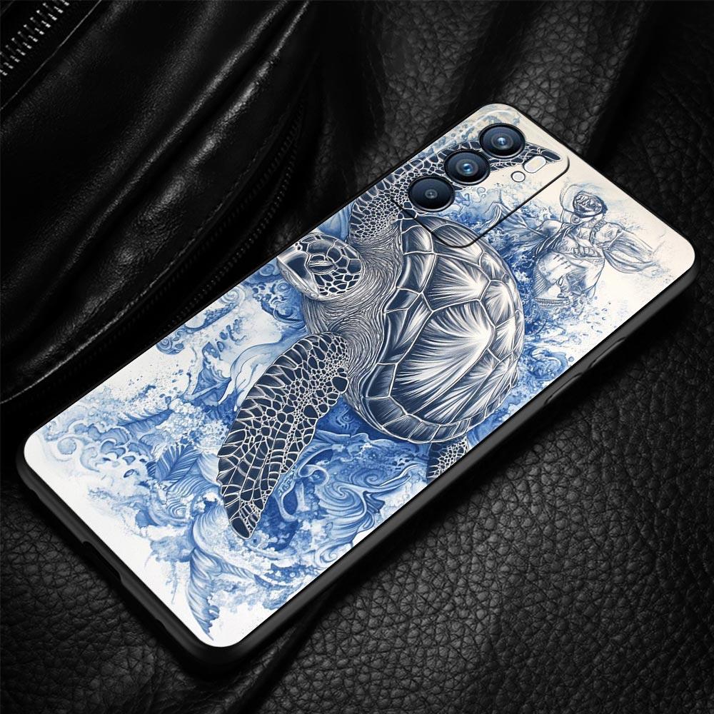 Ocean Coastal Seashell Seaweed Phone Case For Oppo A17 A31 A54 A57 A78 A79 A98 Find X5 X6 Reno 6 7 8 10 11 12 13 F Pro Soft TPU