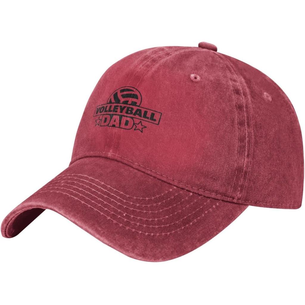 Volleyball Baseball Cap Washed Cotton Low Profile Adjustable Dad Hat for Unisex