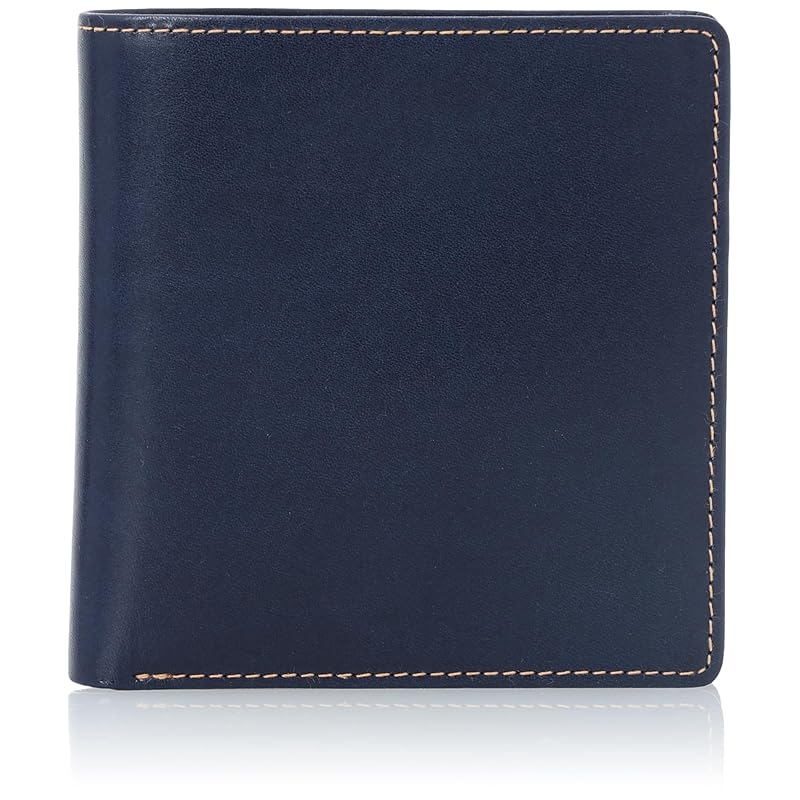 

[White House Cox] bifold wallet ES2376 men s NAVY/NATURE [product]