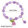 4Pcs Lily of the Valley Beaded Bracelets Cute Flower Pendant Elastic Bracelet Set For Girls Kids Bracelets