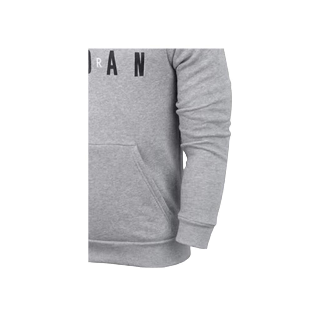 Jordan Mikina jednobarevná pánská topy šedá CJ9666-063