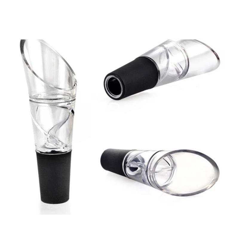 Turnător de vin din acril, dop pentru sticle, decantor, nou, portabil, aerator, accesorii pentru vin, decantor rapid de vin roșu