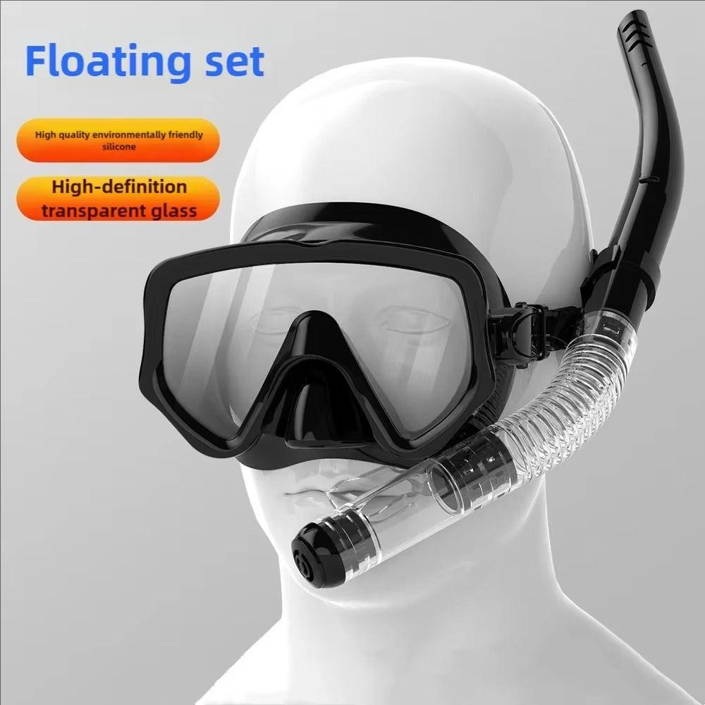 Waterproof Underwater Snorkeling Mask Swimming Goggles Dry Snorkel Set Adult