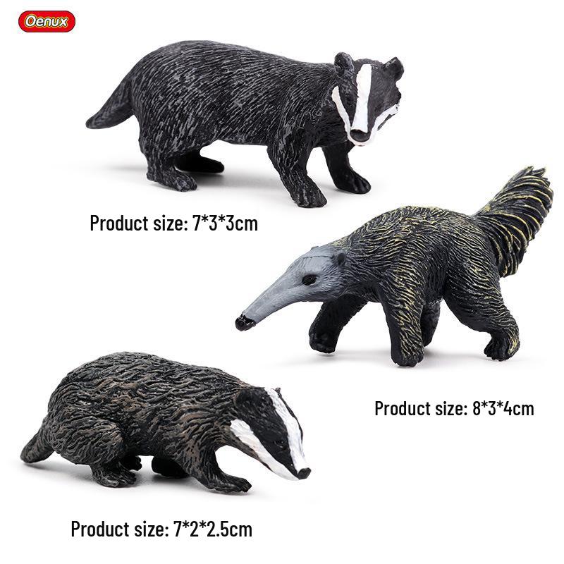 Animal Model Set: Lion, Tiger, Elephant, Panda, Giraffe, Hippo, Rhino, Sheep