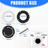 ABS Rubber Boat Drain Outlet Kit Prevents Water Backflow For Fishing Boats And Speedboats