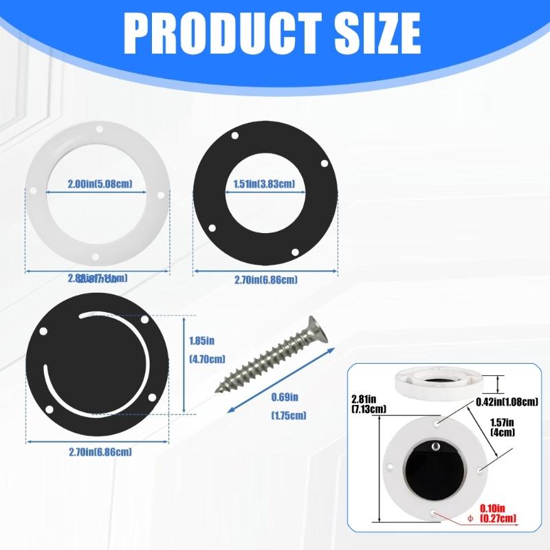 ABS Rubber Boat Drain Outlet Kit Prevents Water Backflow For Fishing Boats And Speedboats