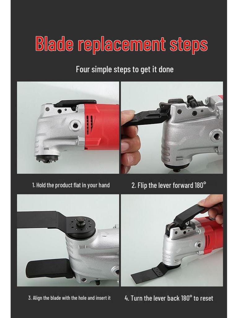 Universal Multi-Tool: Woodworking Edge Trimmer, Slotting, Cutting, Grinding & Electric Saw