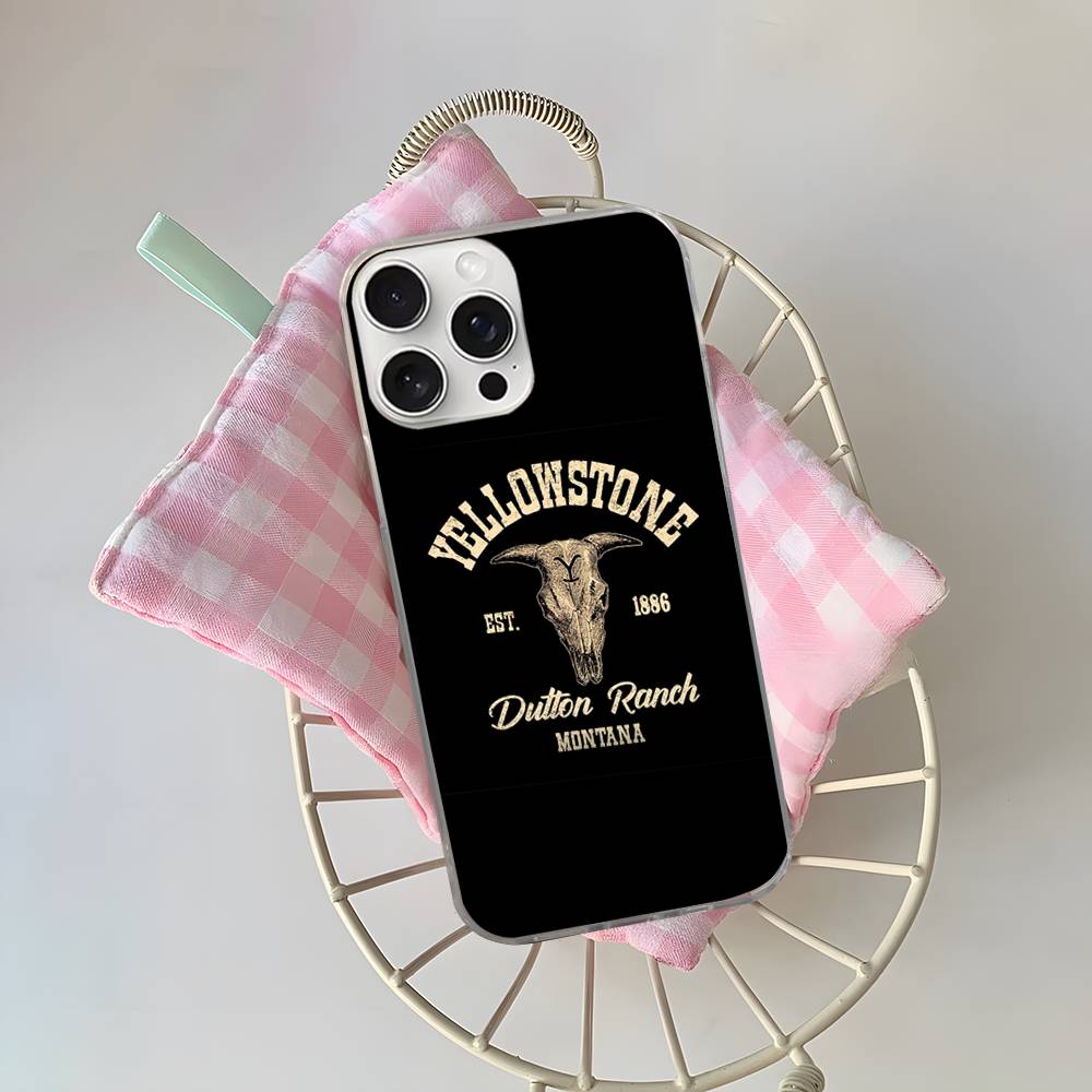 Popular Y-Yellowstone D-Dutton R-Ranch Phone Case For iPhone 11 12 13 14 15 16 17 Plus Pro Max Satin Laser Glossy Cover