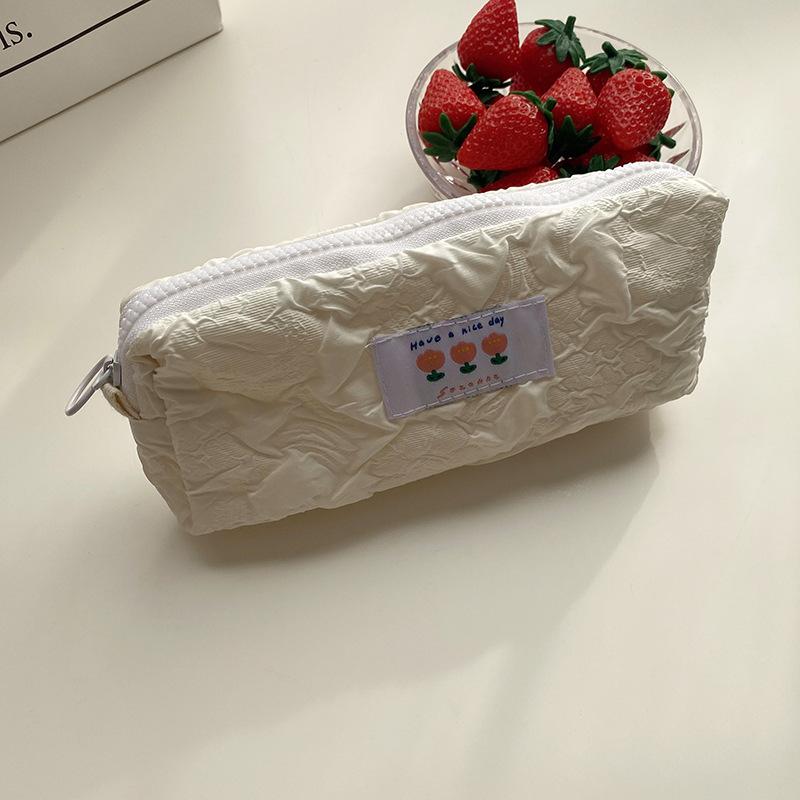 Large Storage Capacity Pen Bag Fashion Simple Classic Practical Girls Style
