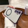 Case for Samsung Galaxy S26+,S25,A37 5G Clear Magnetic Casing Electroplated Lens Frame Phone Cover