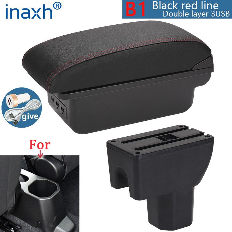 For Suzuki IGNIS Armrest Retrofit Parts Interior Details Storage Box Simple Installation Car Armrest Box Car Accessories USB