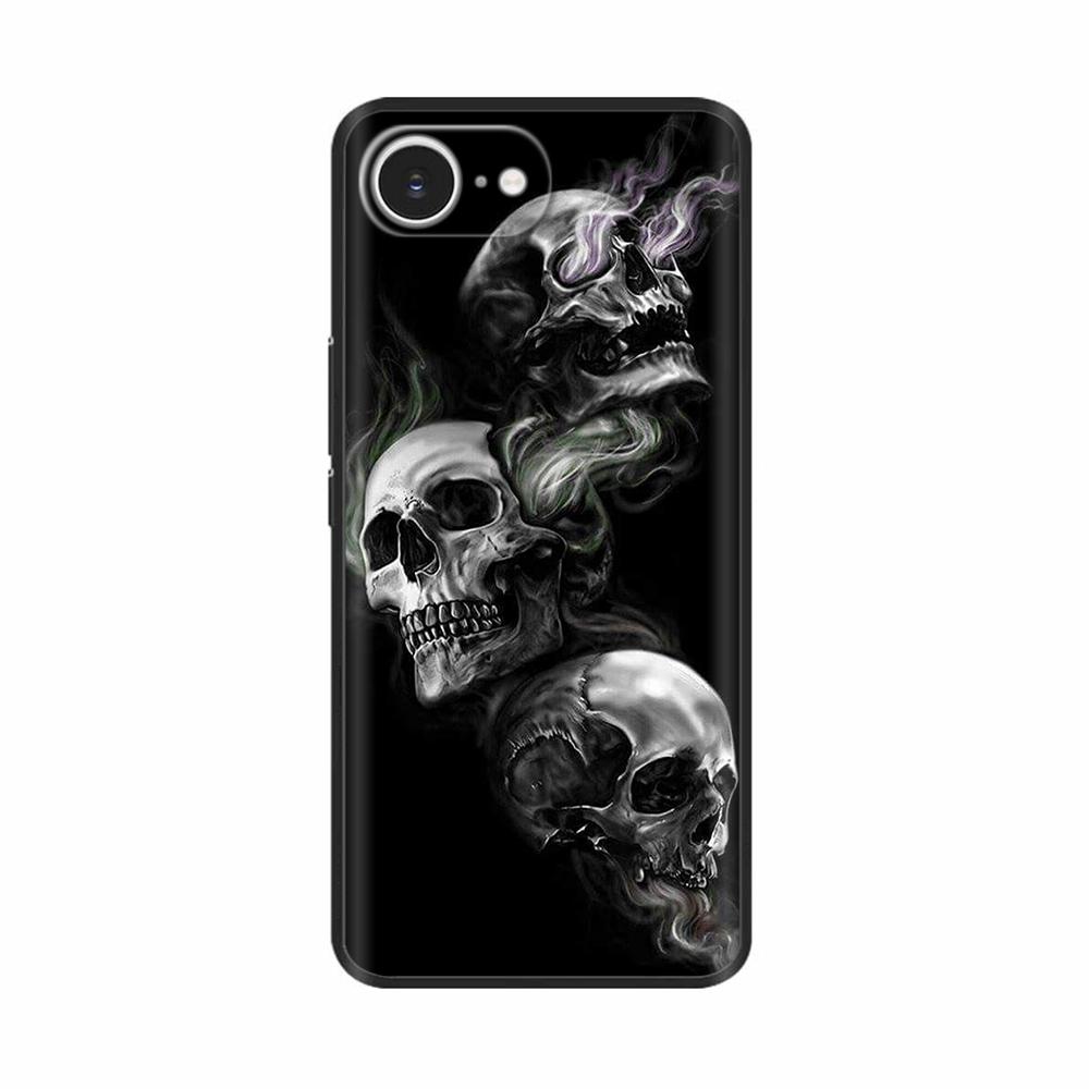 For iPhone 16e Case Black Silicone Painted Case For iPhone 16e Cover TPU Anti-drop Phone Protector Cover For iPhone 16 E Cases