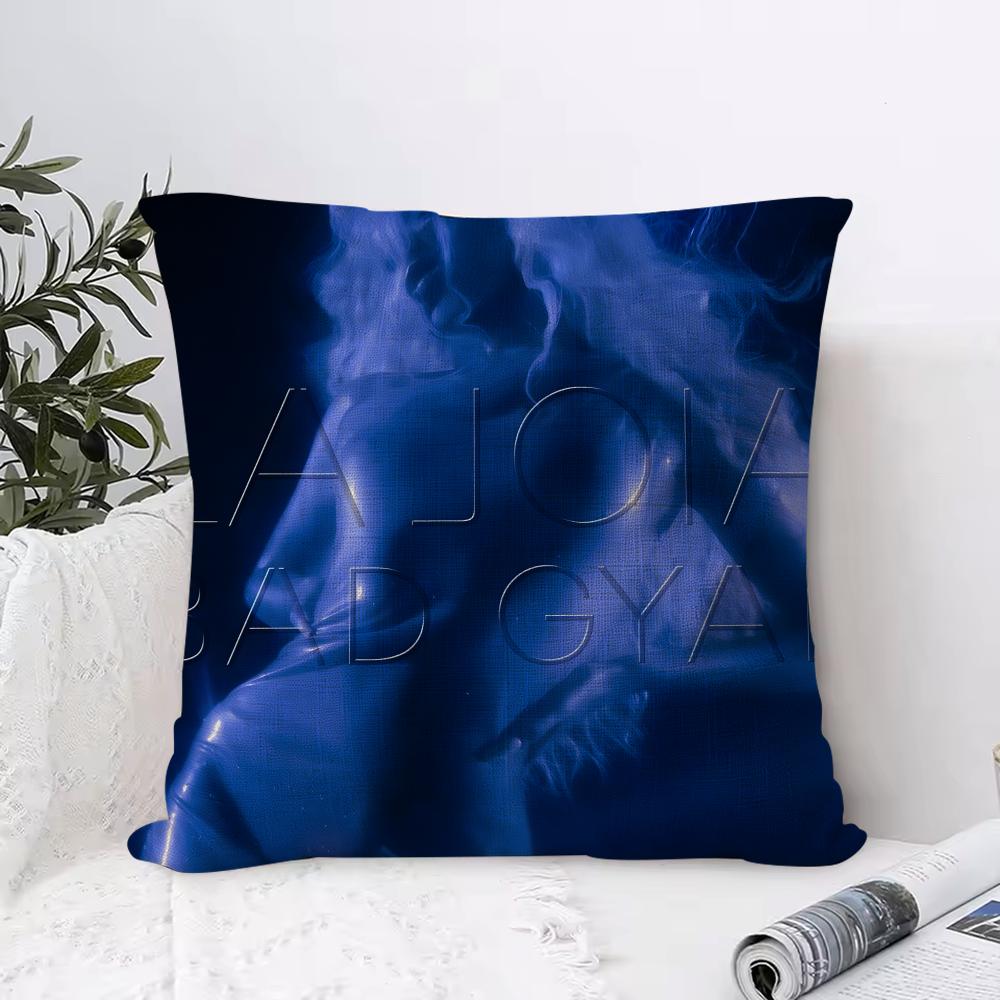 Singer B-Bad G-Gyal Cushion Cover Breathable Linen Pillow Cover Skin-Friendly Home Decor Pillowcase With Hidden Zipper