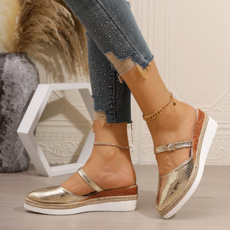 Women Sandals 2024 New Summer Trend Fashion Elegant Sandals Platform Wedges Baotou Comfortable Sandals Women Shoes for Women