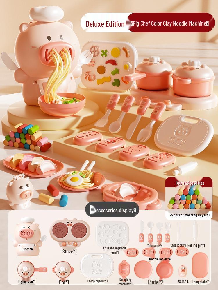 

Children s Modeling Clay Noodle Maker Set - Playdough Tools for Boys and Girls