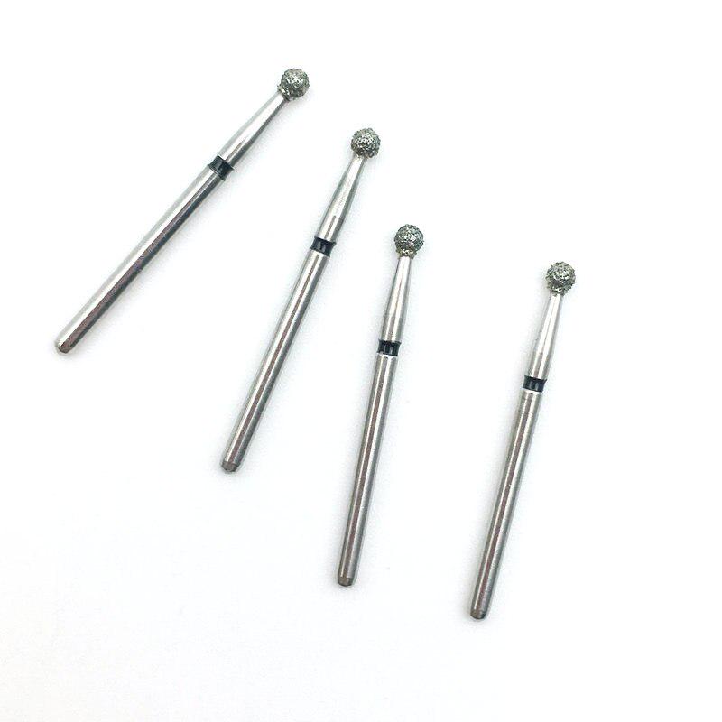 10 sztuk Dental Diamond FG szybkie wiertła do polerowania kulki wygładzające okrągłe wiertła dentystyczne BR-X28S