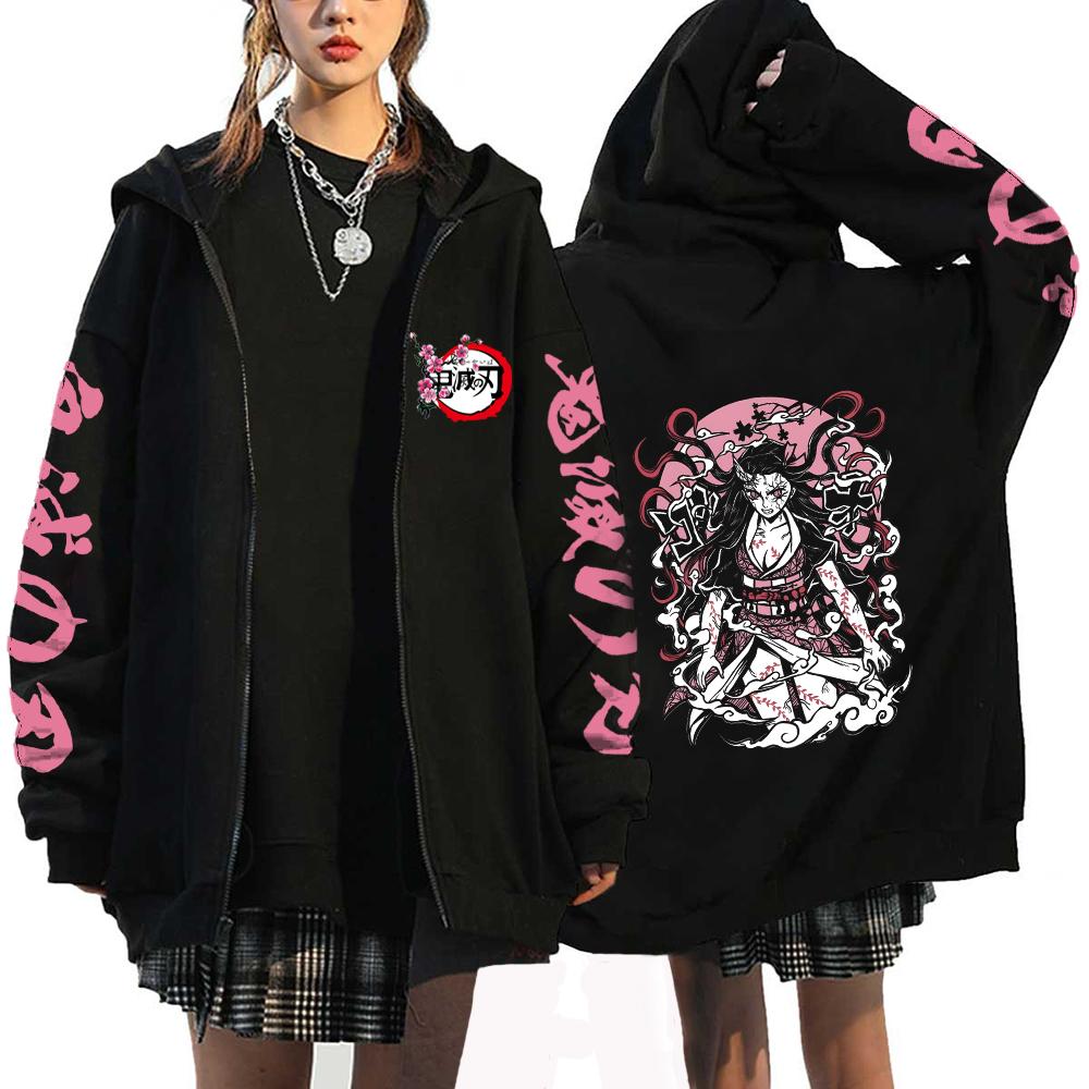 Devil Killer Anime Zipper Hoodie Cute Printed Hoodie Men's and Women's Sportswear Harajuku Unisex Street Zipper Jacket