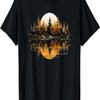Nature Reflection Forest Trees Outdoor Wildlife T-Shirt(15)