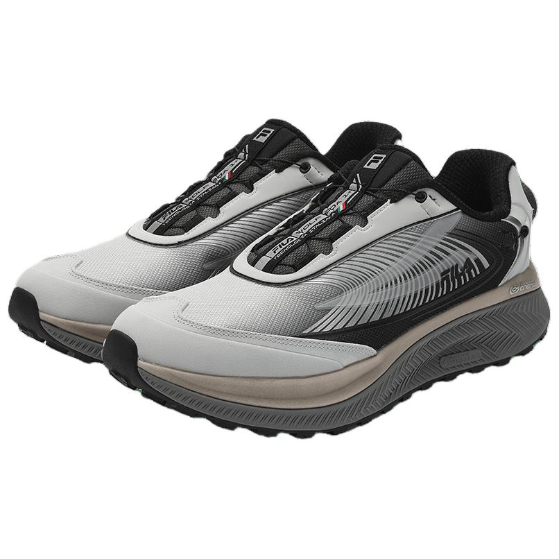 New FILA BOA WOLF Low Top Running Shoes Men's Black Gray A12M341213FGB