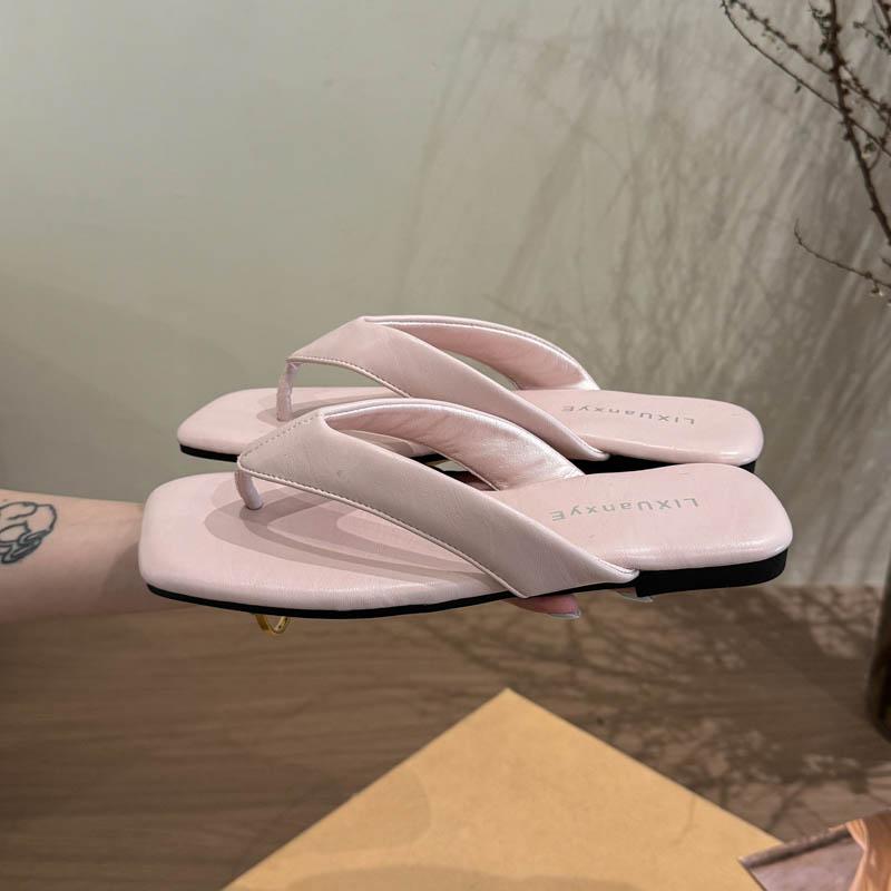 Summer Fashion Flats Flip Flop Concise Soft Sole Clip Toe Women Slippers Ladies Outdoor Beach Slides