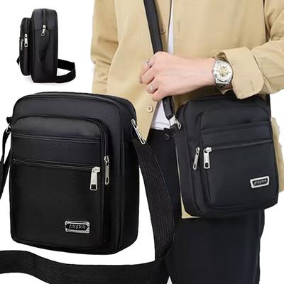 Korean-style Casual Large-capacity Multi-layer Crossbody Bag Made of Oxford Fabric, Men's Bag, Business Bag, Wallet Holder