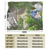 Cute T-Totoros Miyazaki Hayao Blanket Flannel Textile Decor Multi-function Super Soft Throw Blankets for Bed Office Bedspread