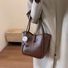 Tote bag new leather women's bag autumn and winter high-end leisure commuter bag portable shoulder bag luggage