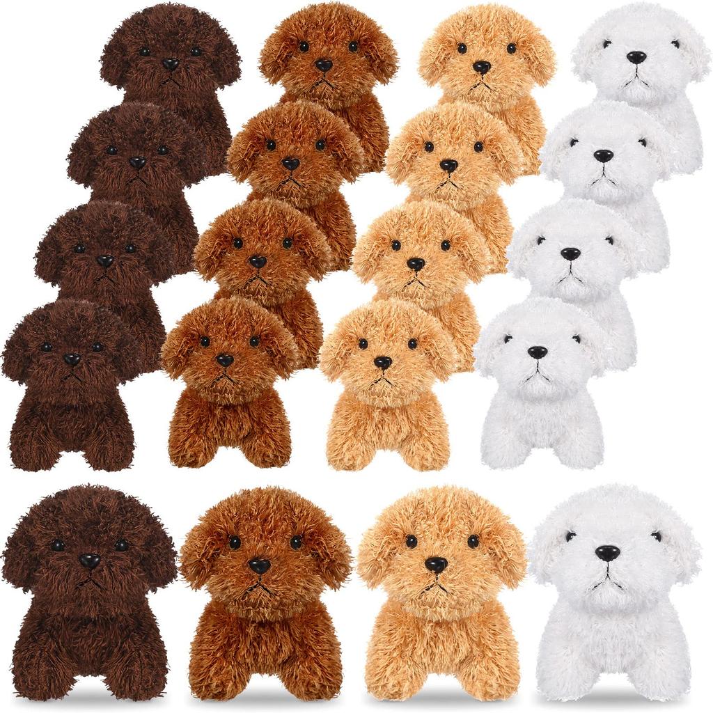 8-40 Pcs 5 Inches Mini Plush Dogs Small Stuffed Dog Bulk Plush Toy Adopt a Dog Party Favors for Gift Bag Fillers Back to School