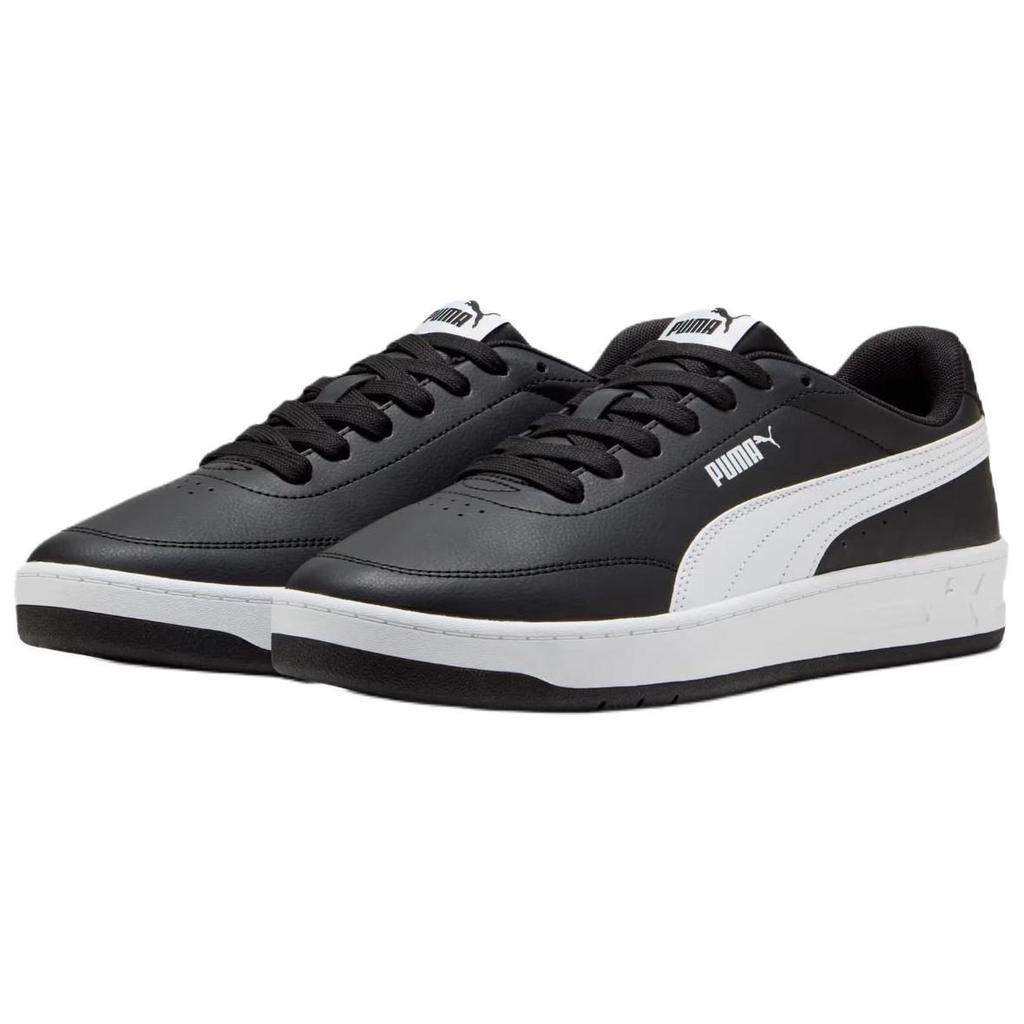 PUMA Court Classic Low top Skateboard Shoes Unisex Black White 402223-14