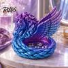 Entryway Catchall Tray 3D Printed Pegasus Jewelry Organizer Bowl, Winged Horse Trinket Tray, Elegant Small Item Storage Bowl Sculpture Desktop